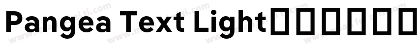 Pangea Text Light字体转换